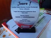 Juara 1 Lomba Video konten Inside Pontianak