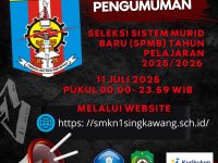Pengumuman Hasil Seleksi SPMB SMKN 1 Singkawang Tahun 2025